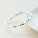 Bracelet | 925 Sterling Silver Twisted Rope | 18 cm