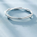 Bracelet | 925 Sterling Silver Twisted Rope | 18 cm