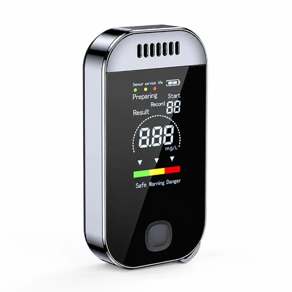 Breathalyzer | USB-Rechargeable Keychain & LCD Display
