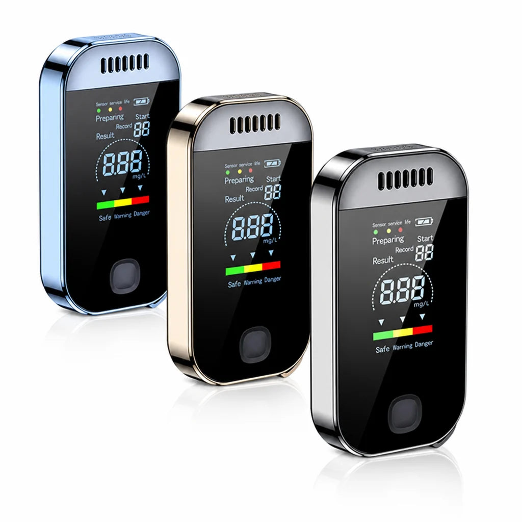 Breathalyzer | USB-Rechargeable Keychain & LCD Display