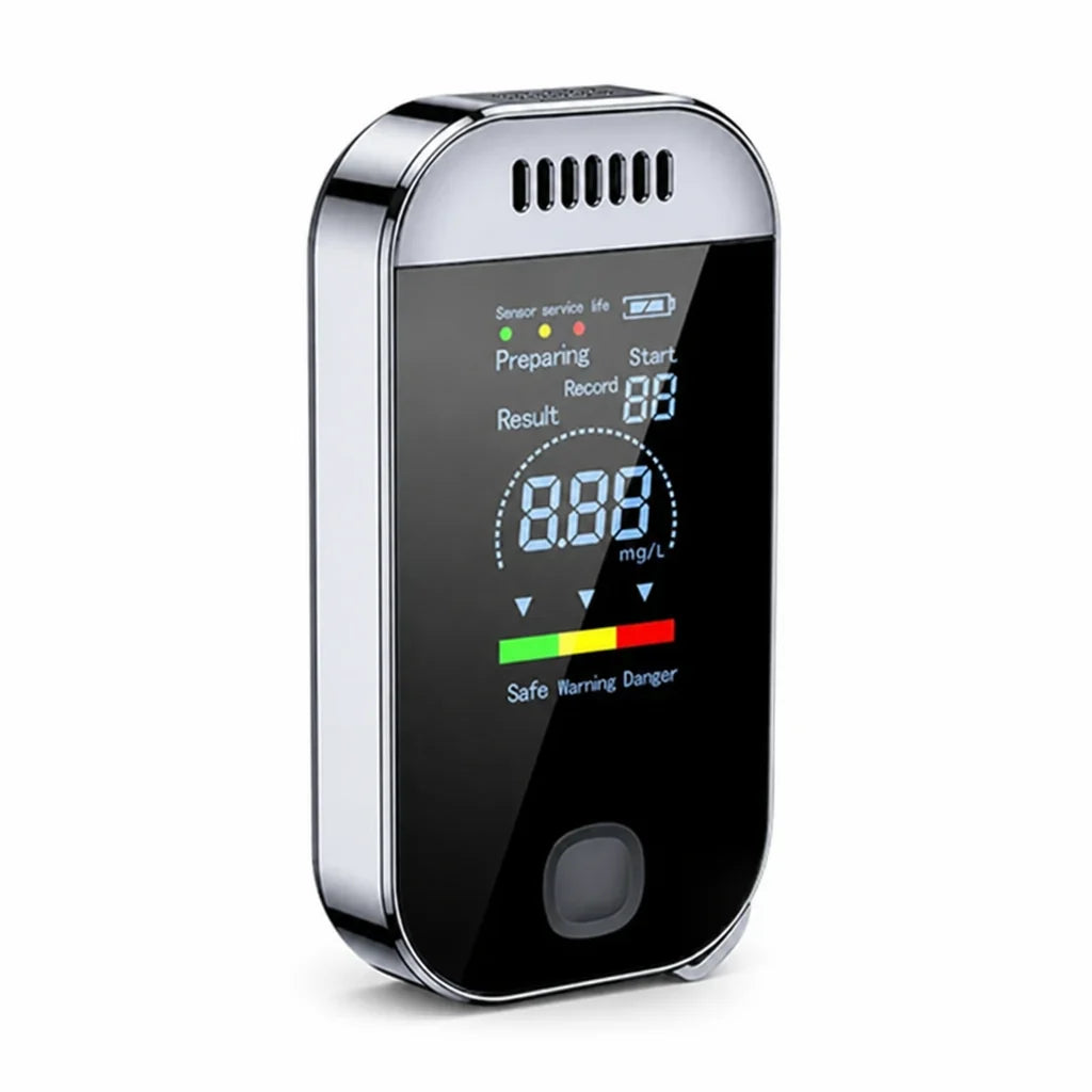 Breathalyzer | USB-Rechargeable Keychain & LCD Display
