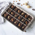 Brownie Baking Pan | Non-Stick Built-In Dividers | Makes 18 Portions