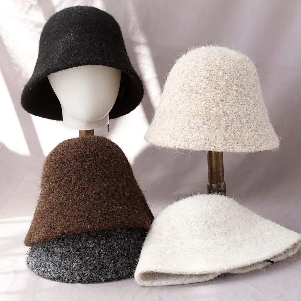 Bucket Hat | Warm Wool | Foldable