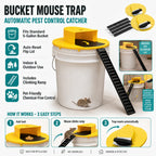 Bucket Mouse Trap Lid | Automatic Flip-Lid & Pet-Safe | Fits 5-Gallon Bucket
