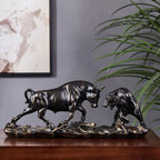 Bull and Bear Figurine