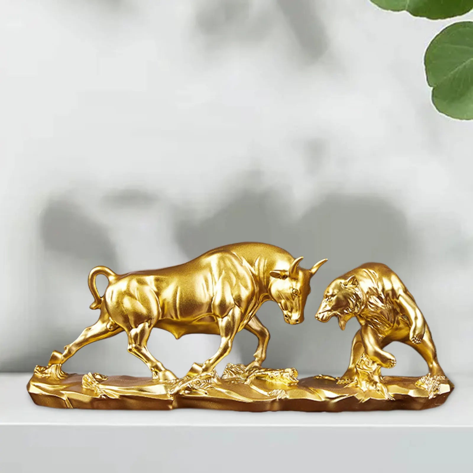 Bull and Bear Figurine