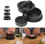 Burger Patty Press | Adjustable Thickness & Uniform Shaping | Removable Mold