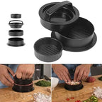 Burger Patty Press | Adjustable Thickness & Uniform Shaping | Removable Mold