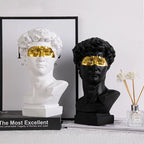 Bust Sculpture | Hand-Painted Resin Modern Abstract | 30 cm