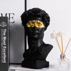 Bust Sculpture | Hand-Painted Resin Modern Abstract | 30 cm