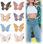 Butterfly Clips | Stainless Metal & Locking Clip | Set of 4