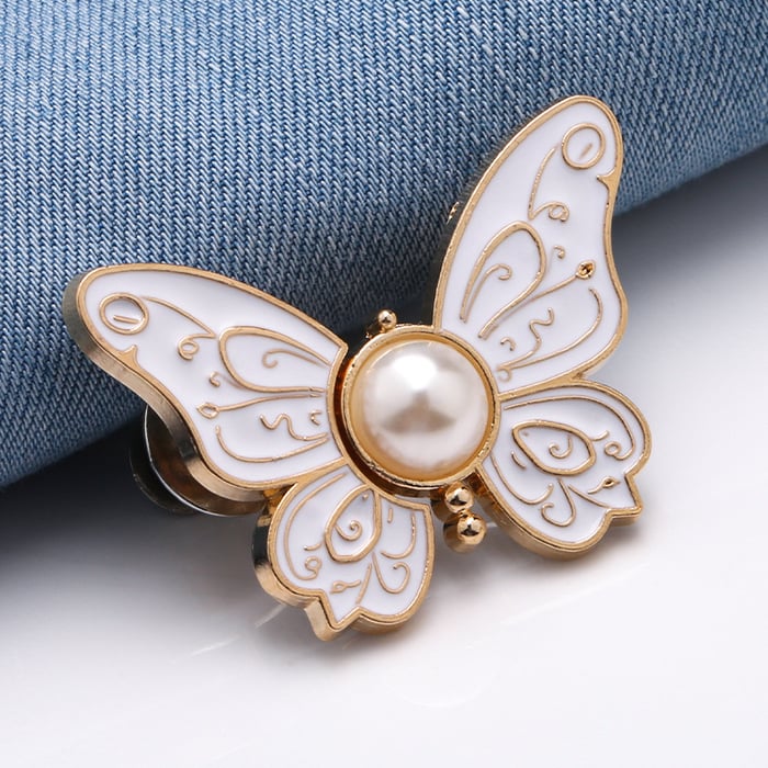 Butterfly Clips | Stainless Metal & Locking Clip | Set of 4