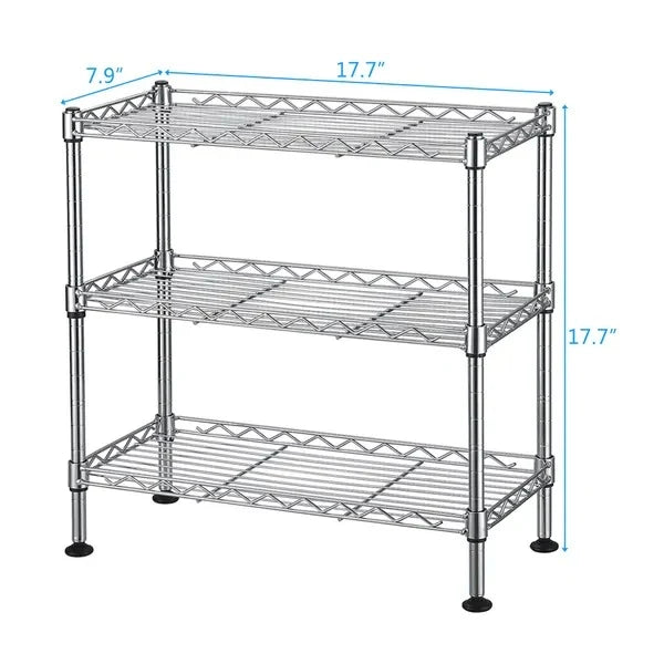 Cabinet Shelf Organizer | 3-Tier Freestanding & No-Drill
