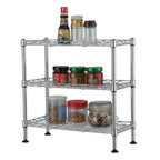 Cabinet Shelf Organizer | 3-Tier Freestanding & No-Drill