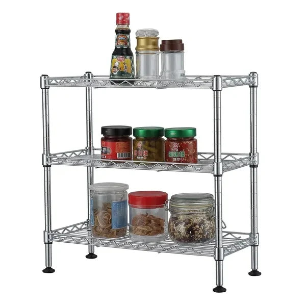 Cabinet Shelf Organizer | 3-Tier Freestanding & No-Drill