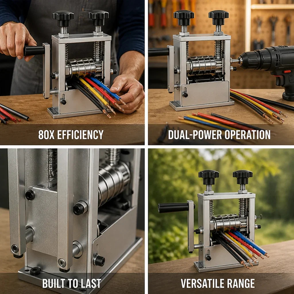 Cable Stripper | Multi-Entry & Drill-Compatible | 1–17 mm Range