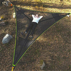 Camping Hammock | 3-Point Anchoring & Polyester Mesh | Multi-Person