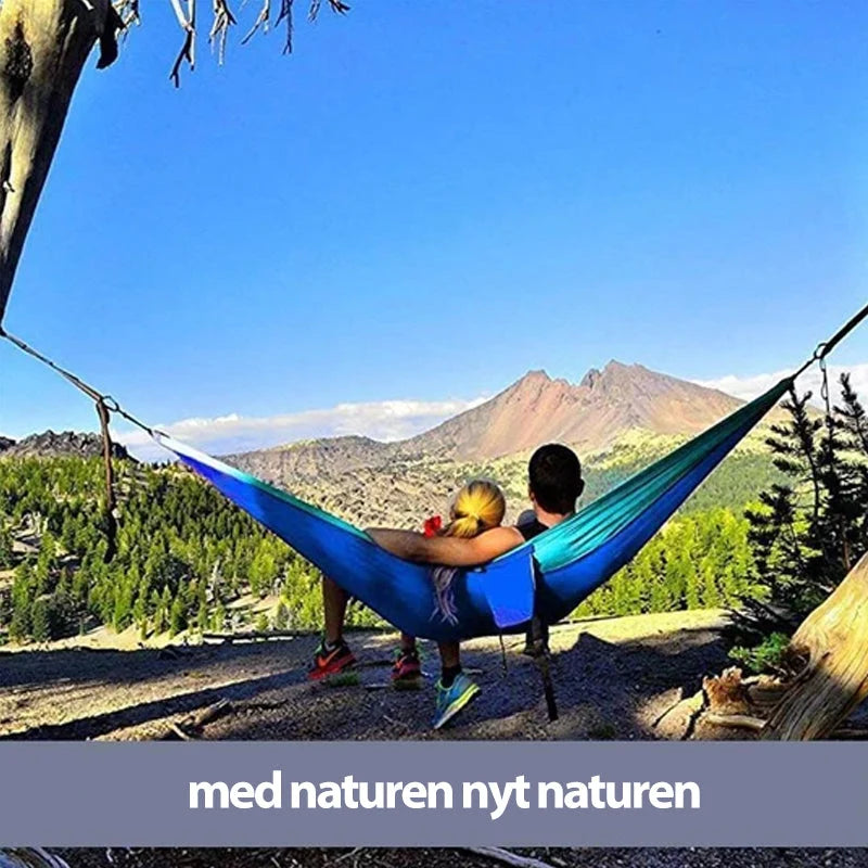 Camping Hammock | Integrated Mosquito Net & Parachute Nylon | Supports 200 kg