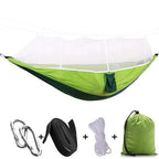 Camping Hammock | Integrated Mosquito Net & Parachute Nylon | Supports 200 kg