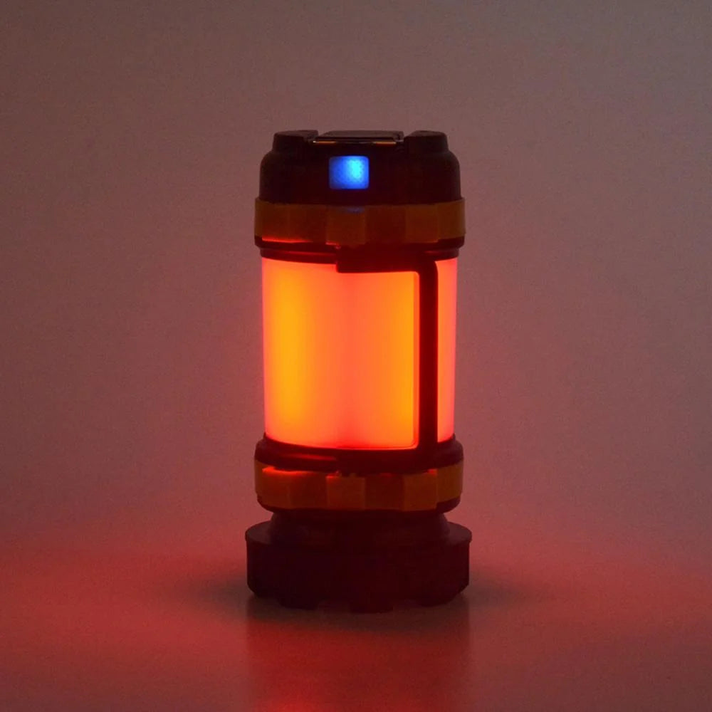 Camping Lantern | USB Rechargeable & Power Bank | Dimmable 360° Light & Red Warning