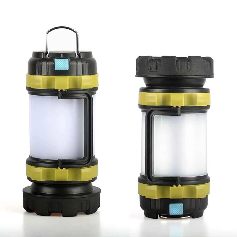 Camping Lantern | USB Rechargeable & Power Bank | Dimmable 360° Light & Red Warning