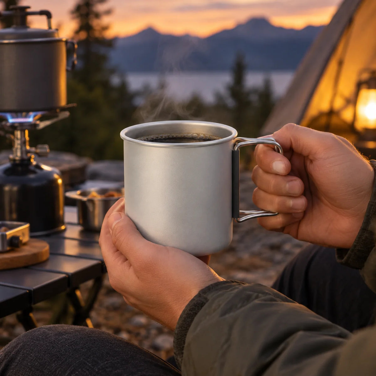 Camping Mug | Lightweight Insulated Aluminum | 300 ml