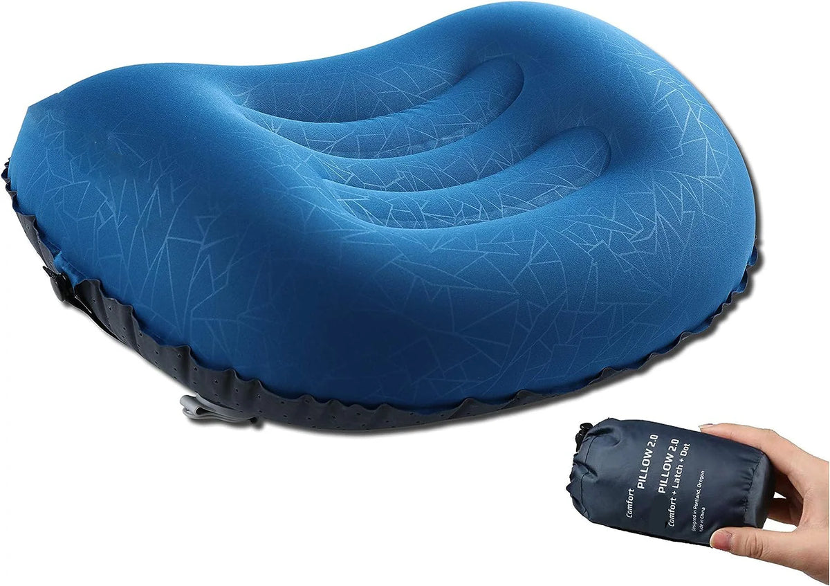 Camping Pillow | Inflatable & Lightweight | Compact Packable Design