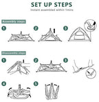 Camping Tent | Instant Pop-Up & Quick Setup | 3–4 Person Capacity