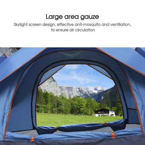 Camping Tent | Instant Pop-Up & Quick Setup | 3–4 Person Capacity
