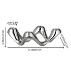 Candle Holder | Ceramic Ripple Sculpture