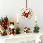 Candle Holder | Iron & Golden Holiday Motifs