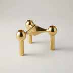 Candle Holder | Molecular-Inspired Sculptural & Metal Finish