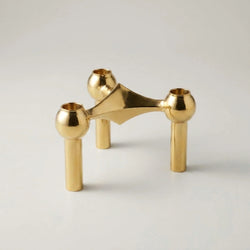 Candle Holder | Molecular-Inspired Sculptural & Metal Finish