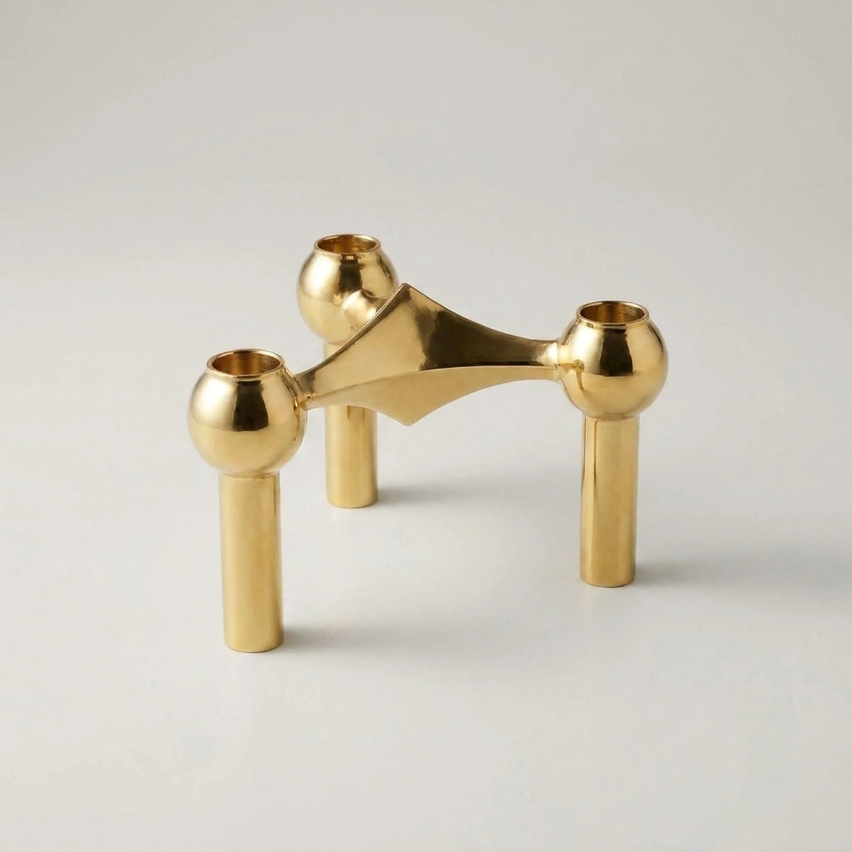 Candle Holder | Molecular-Inspired Sculptural & Metal Finish