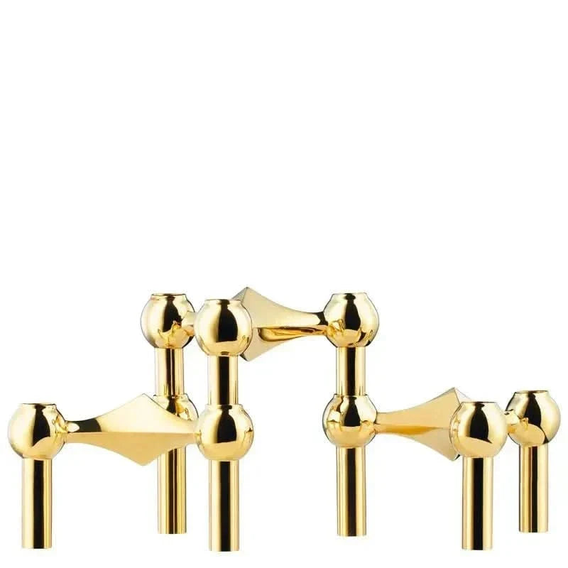 Candle Holder | Molecular-Inspired Sculptural & Metal Finish