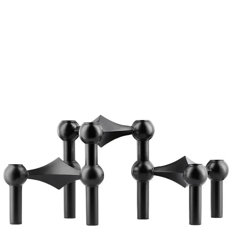 Candle Holder | Molecular-Inspired Sculptural & Metal Finish