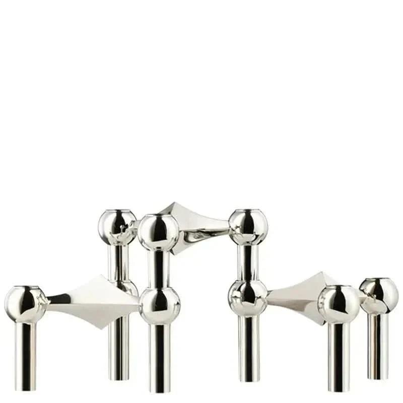 Candle Holder | Molecular-Inspired Sculptural & Metal Finish