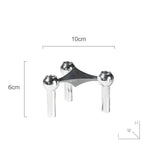 Candle Holder | Molecular-Inspired Sculptural & Metal Finish