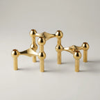 Candle Holder | Molecular-Inspired Sculptural & Metal Finish