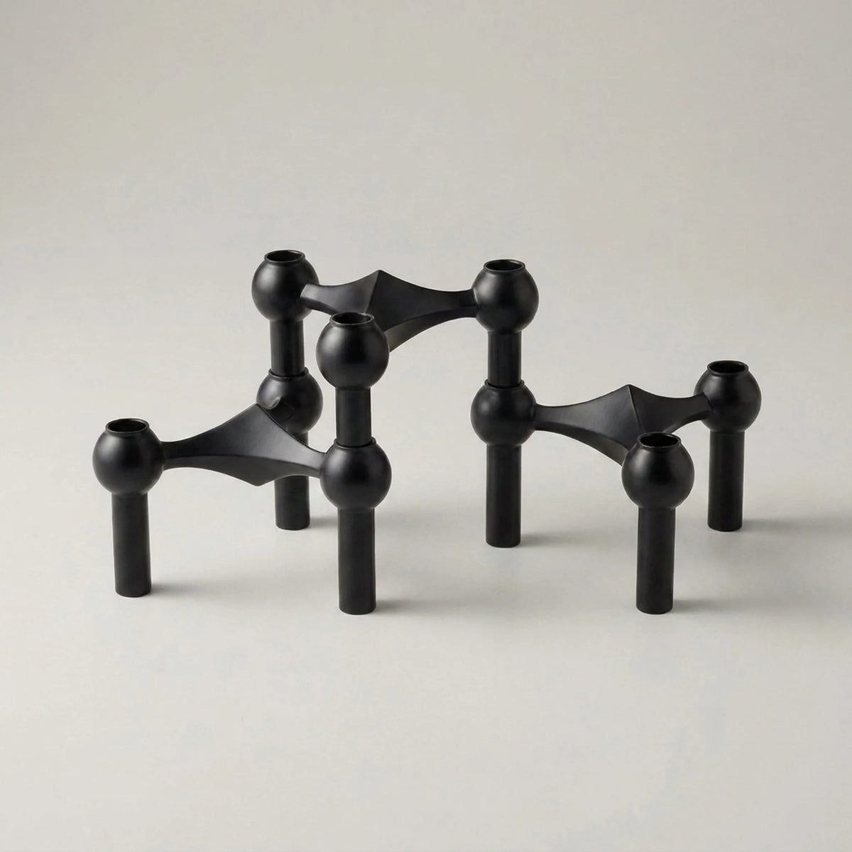 Candle Holder | Molecular-Inspired Sculptural & Metal Finish