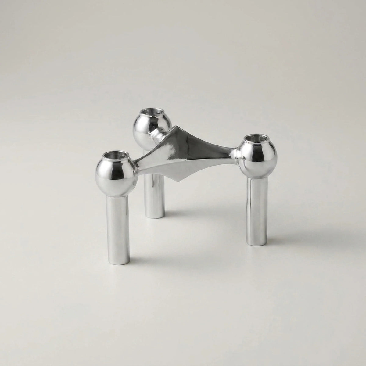 Candle Holder | Molecular-Inspired Sculptural & Metal Finish