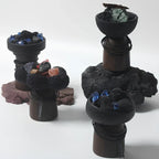 Candle Holder | Sculptural Cement & Wood