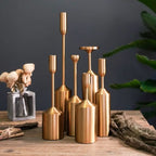 Candle Holder Set | Sculptural Gold-Coated Aluminum