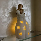 Candle Holder Statue | Portable Resin Mother & Daughter Embrace