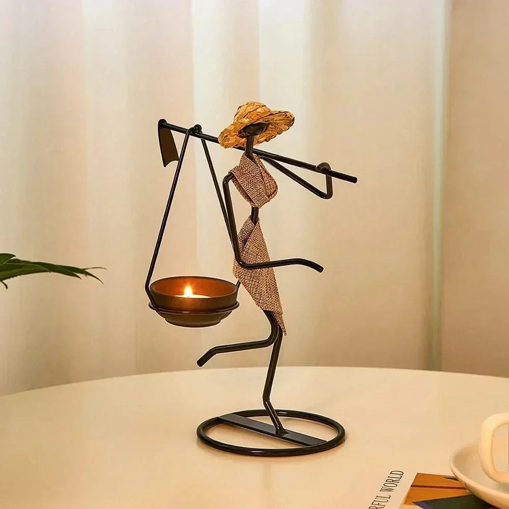 Candle Holder | Woman-Shaped Iron