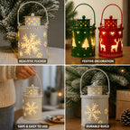 Candle Lantern | LED Flicker & Wrought Iron