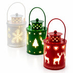 Candle Lantern | LED Flicker & Wrought Iron
