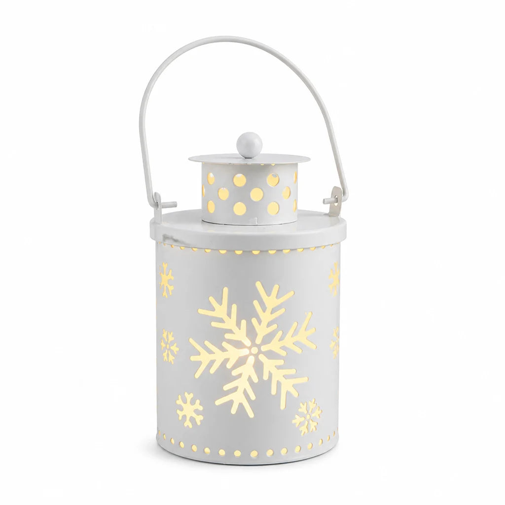 Candle Lantern | LED Flicker & Wrought Iron