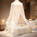 Canopy Bed Tent | Integrated LED Lights & Bug-Protection Mesh
