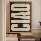 Canvas Wall Art | Minimalist Italian Quote & Waterproof Finish